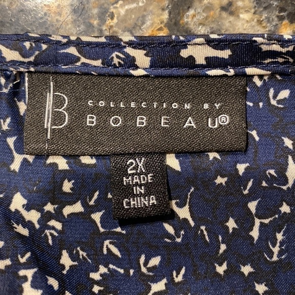 B womens Bobeau long sleeve pullover plus size top 2X - Picture 3 of 5